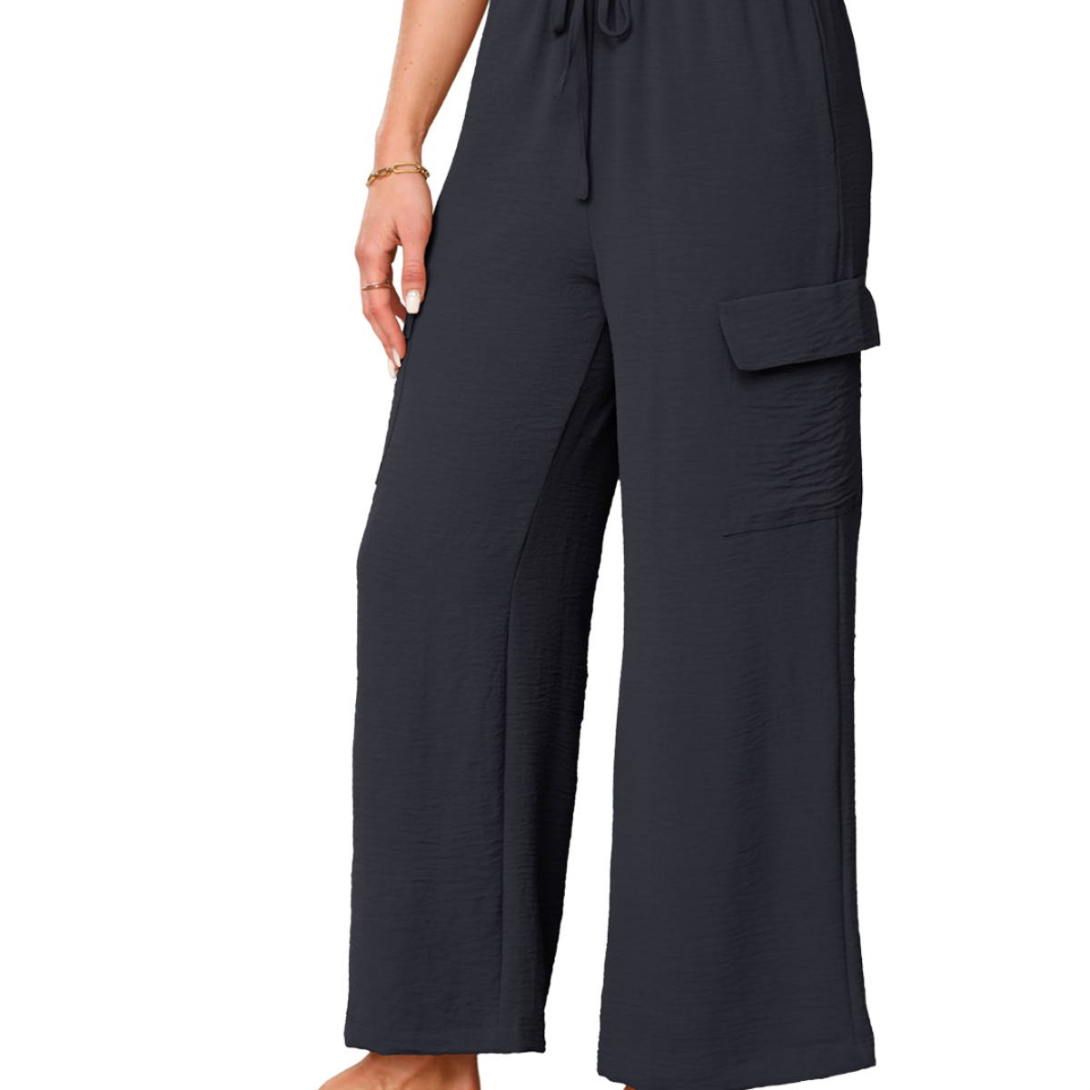 Tidal Drift Women's Beachwear Pants With Drawstring