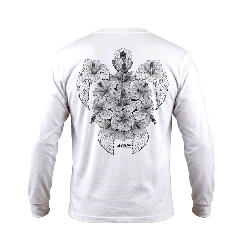 Youth SoWal Sun Jersey Hibiscus Turtle Long Sleeve