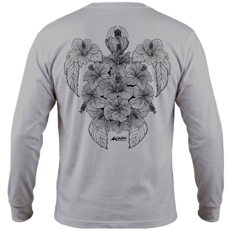 Youth SoWal Sun Jersey Hibiscus Turtle Long Sleeve