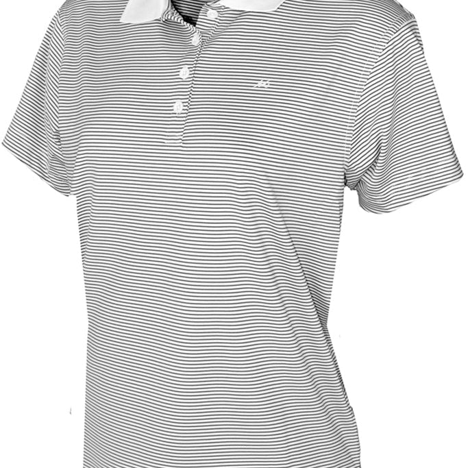 Ladies Micro Striped Performance Polo - Mojo Sportswear Company