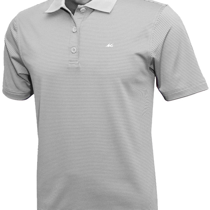 MSC Men's Micro Striped Performance Polo - Mojo Sportswear Company