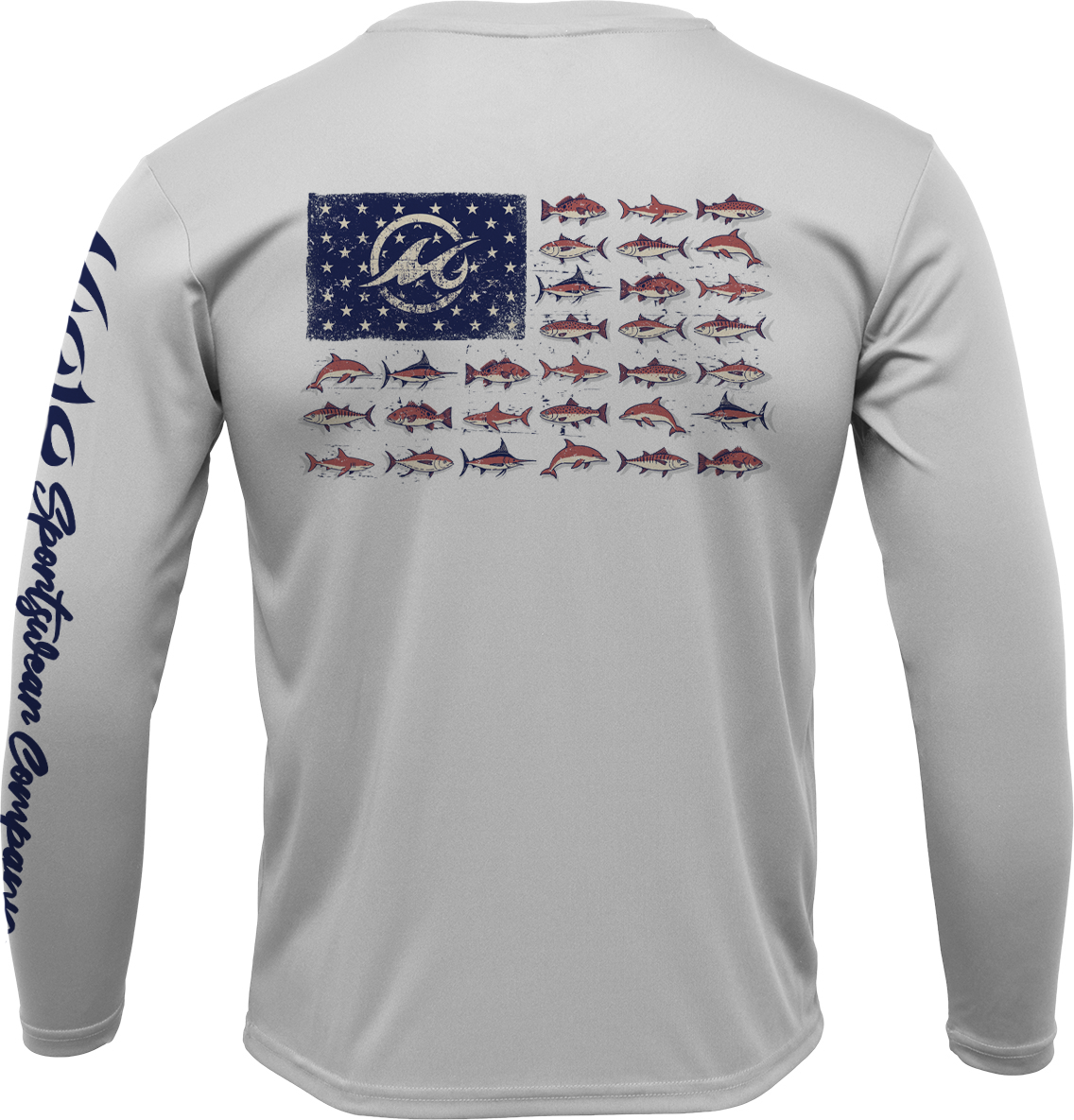 Men's SoWal Sun Jersey American Gulf School Long Sleeve