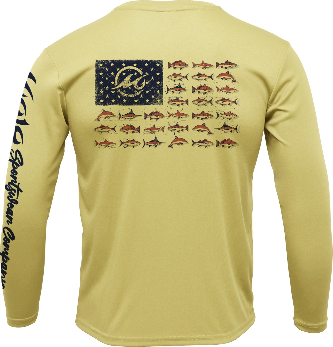 Men's SoWal Sun Jersey American Gulf School Long Sleeve