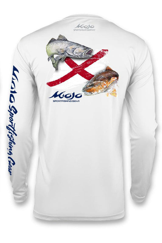 Alabama Redfish Flag Wireman X - Mojo Sportswear Company