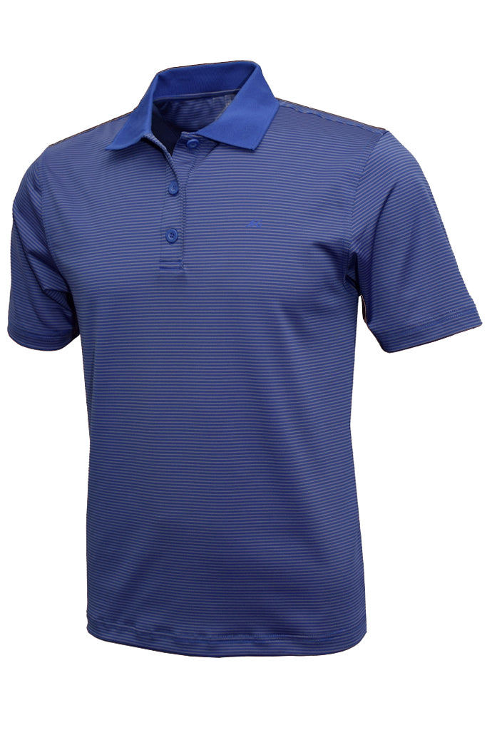 MSC Men's Micro Striped Performance Polo - Mojo Sportswear Company