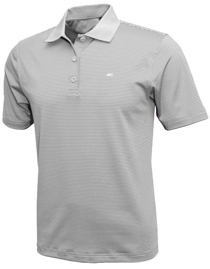 MSC Men's Micro Striped Performance Polo - Mojo Sportswear Company