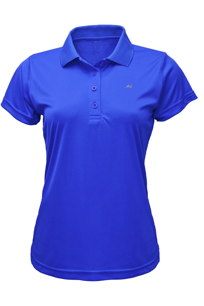 Ladies Solid Ribbed Performance Polo - Mojo Sportswear Company