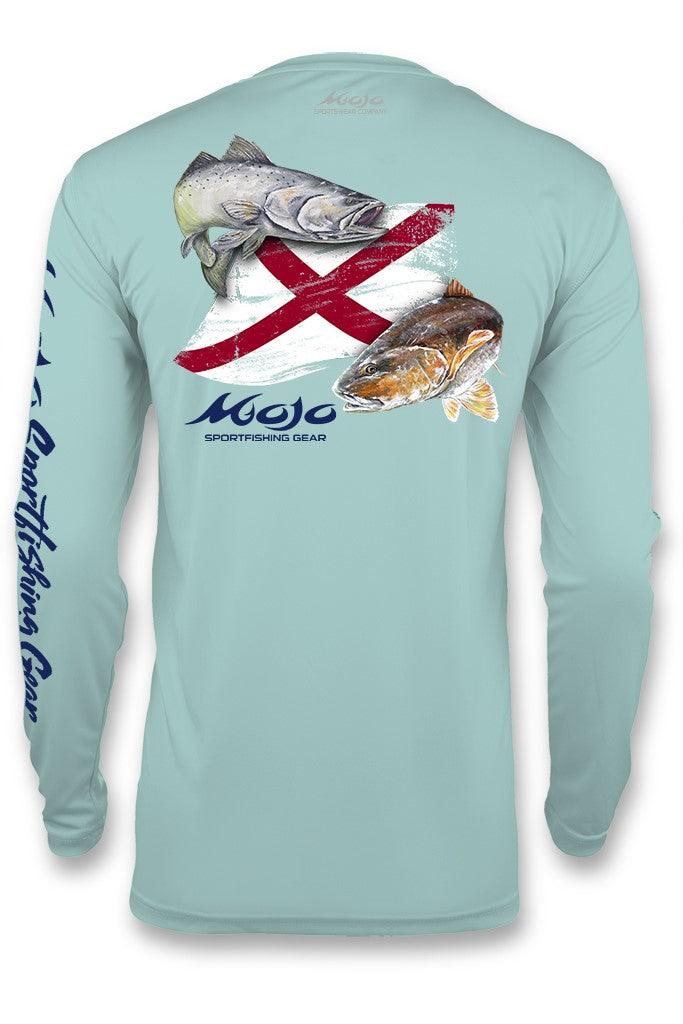 Alabama Redfish Flag Wireman X - Mojo Sportswear Company